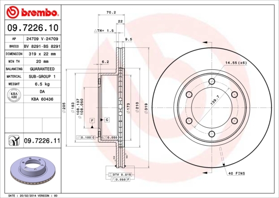 Brzdový kotúč BREMBO