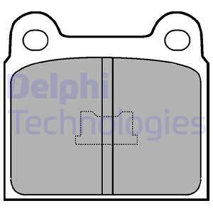 Sada brzdových platničiek kotúčovej brzdy DELPHI