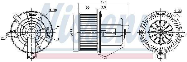 Vnútorný ventilátor NISSENS