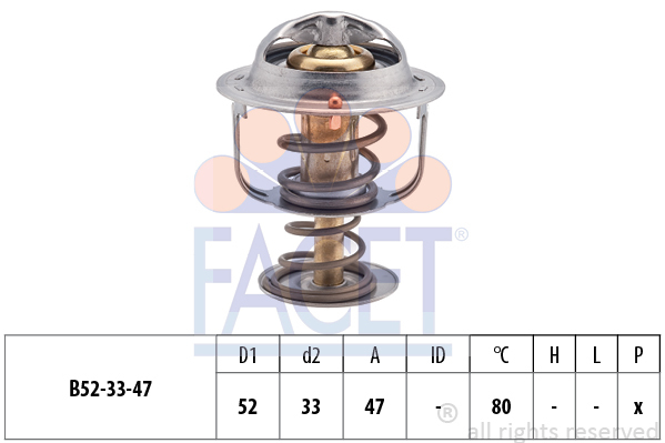 Termostat chladenia FACET