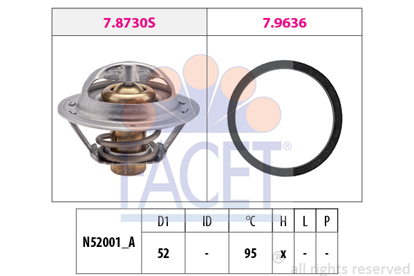 Termostat chladenia FACET