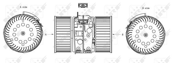 Elektromotor vnútorného ventilátora NRF