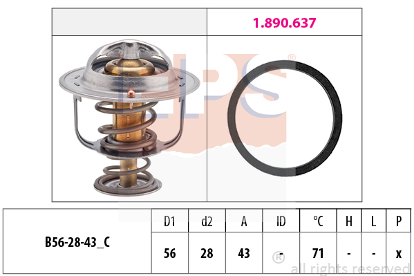 Termostat chladenia EPS