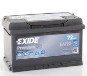 EA722 EXIDE premium 12V/72Ah  Autobatéria