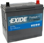 EA754 Exide premium 12V/75Ah ASIA Autobatéria