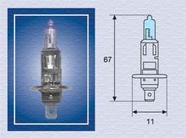 H1 12V/55W modrá